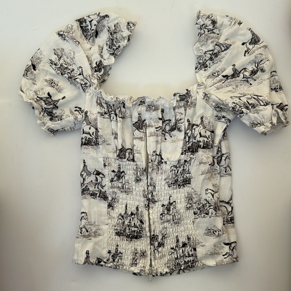 Reformation Horse top worn 1x Like New Sz 4 / Small - Picture 3 of 3